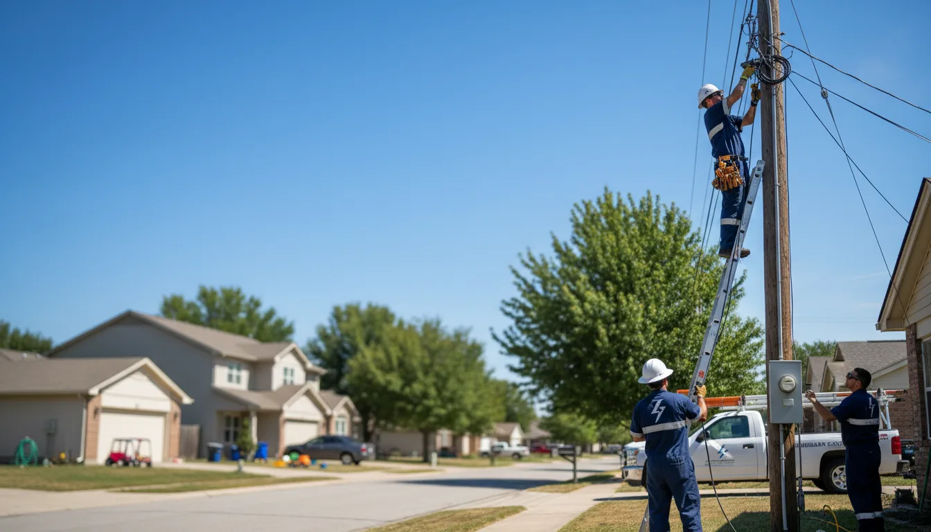 Residential electrician providing installation services in Leavenworth, KS